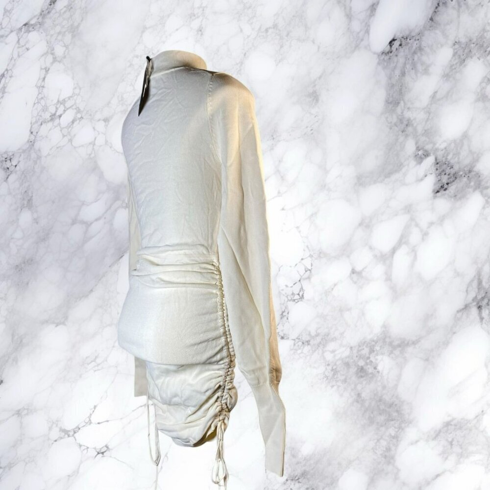 NBD Tanner Ruched Mini Dress Ivory - Picture 11 of 12